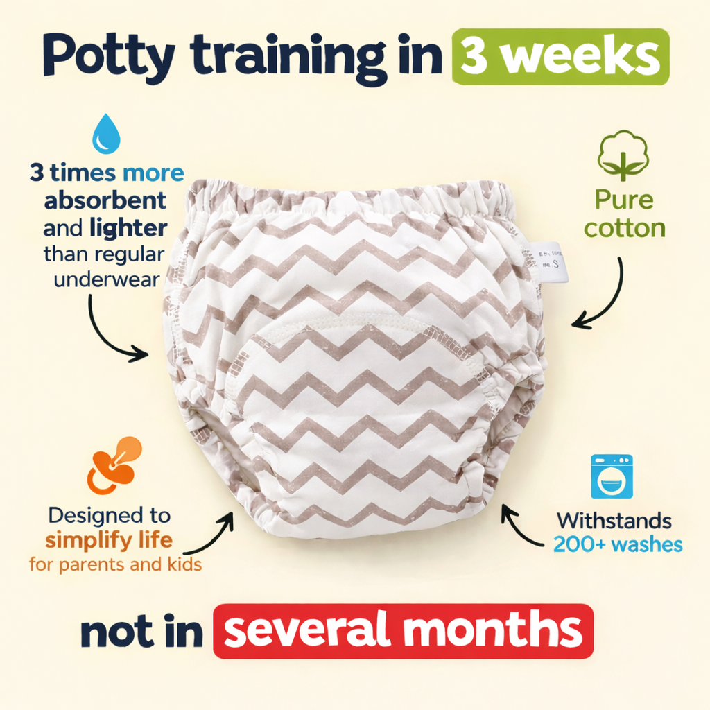 Culottes d'apprentissage en maille respirante pour bébé