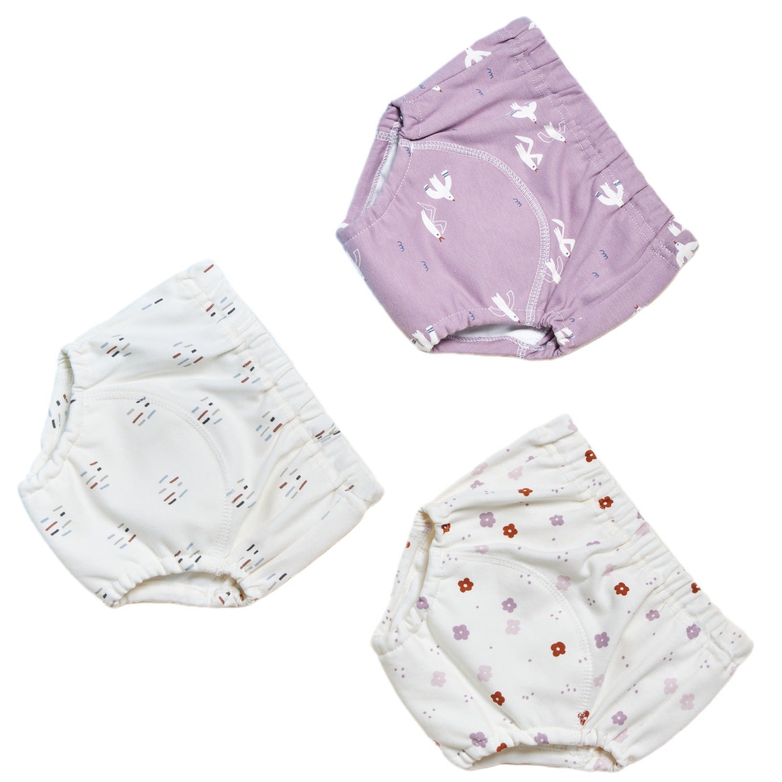 Culottes d'apprentissage respirantes en coton pur – Lot de 3 pour les tout-petits